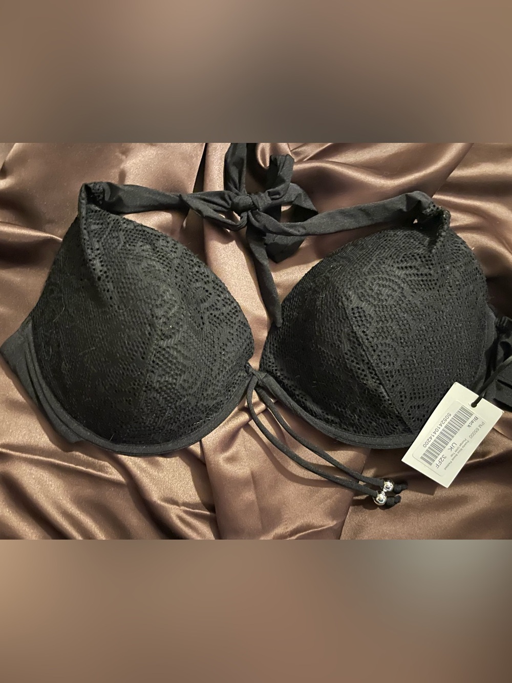 Pour Moi Black Puerto Rico Bikini Top 32F